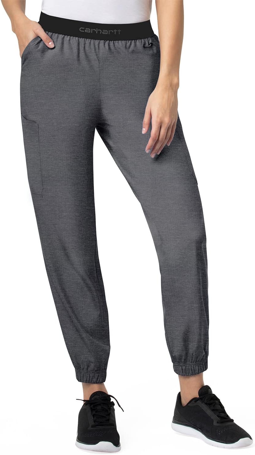

Женские брюки-джоггеры Carhartt Scrubs C54106 Force Modern Fit из твила, Charcoal Heather