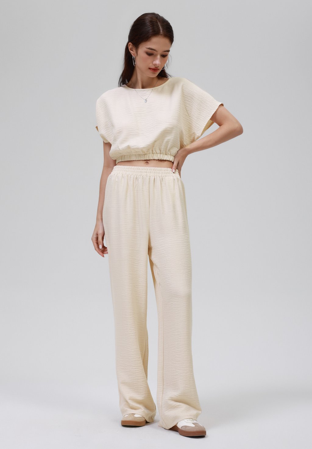 

Блуза SET - Trousers Even&Odd, кремовый