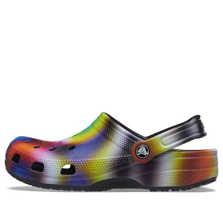 

Сандалии Crocs Colorful Crocs Beach Unisex Multi-Color Black Sandals, черный