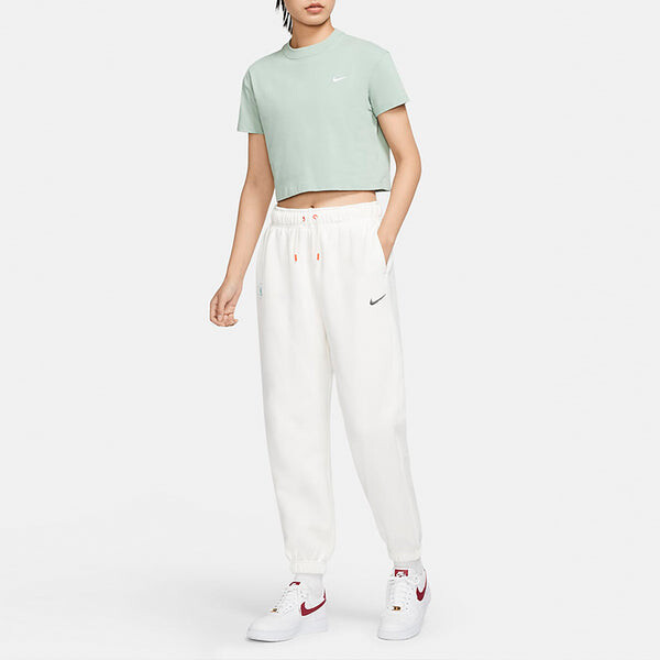 Спортивные штаны (WMNS) Nike CNY New Year's Edition Casual Pants 'White', белый — фото 3