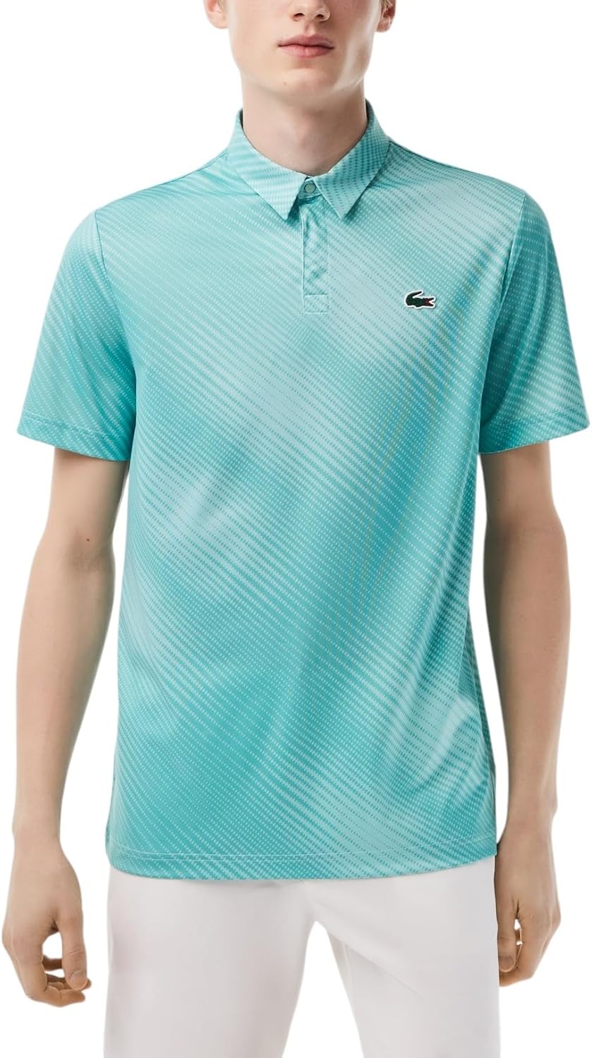 

Lacoste мужская поло для гольфа Regular Fit с защитой от ультрафиолета, Light Green & Green