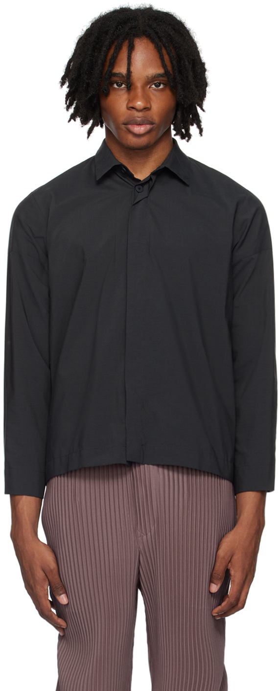 

Серая свободная рубашка 132 5. ISSEY MIYAKE
