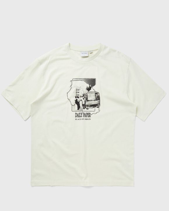 

Футболка Daily Paper Place Of Origin Ss T-Shirt, цвет frost white