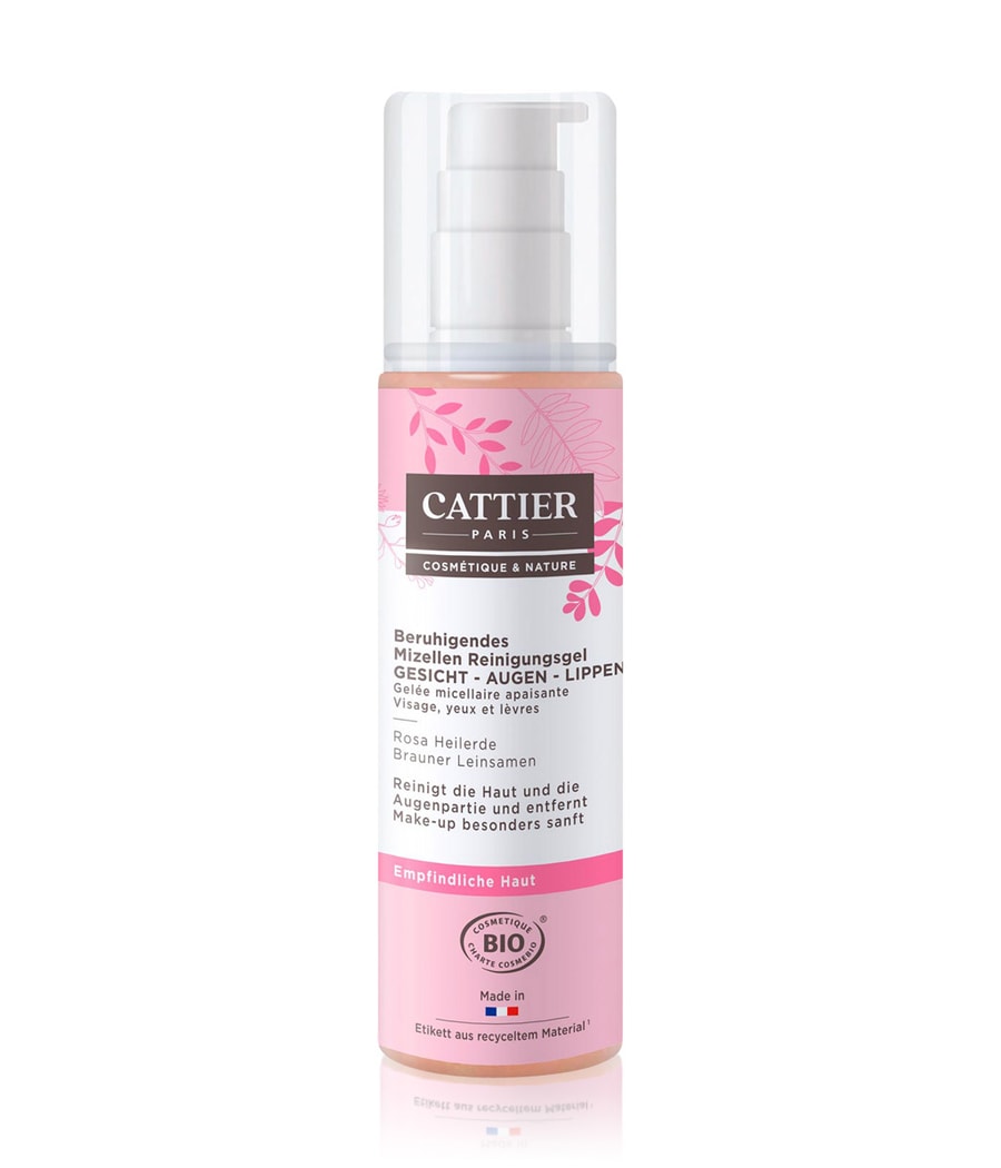 

Очищающий гель Cattier Gesichtspflege Rosa Heilerde - braune Leinsamen, 200 ml