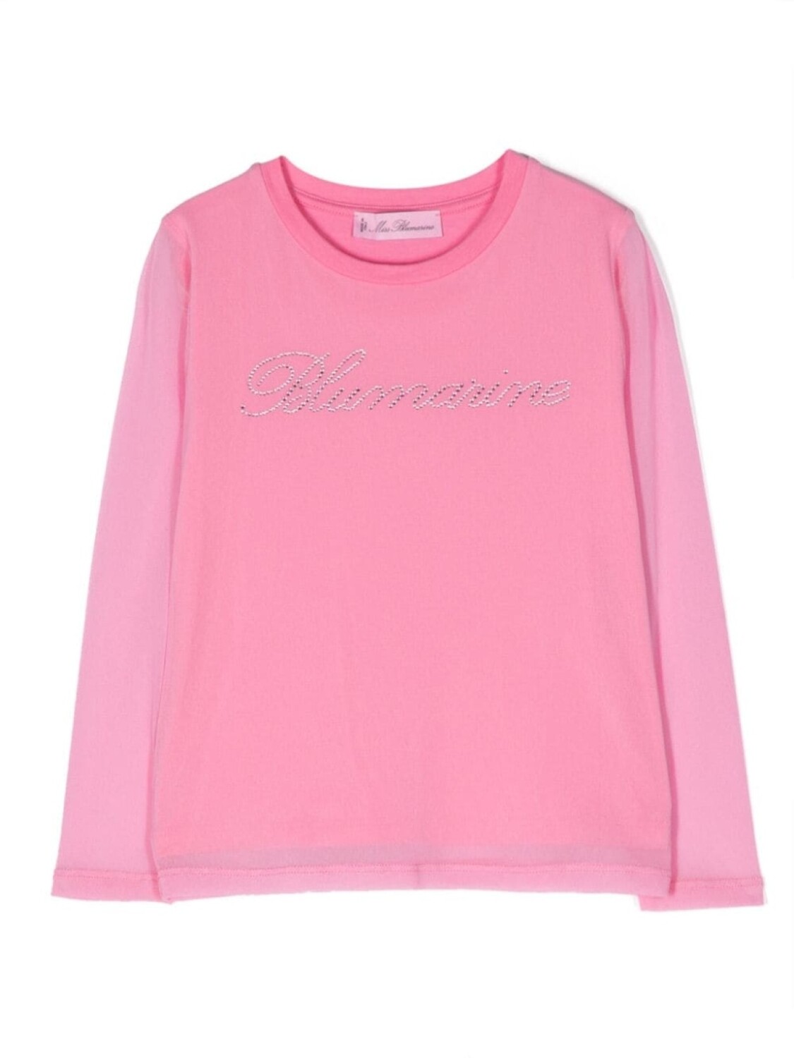 

Miss Blumarine джемпер с логотипом, розовый