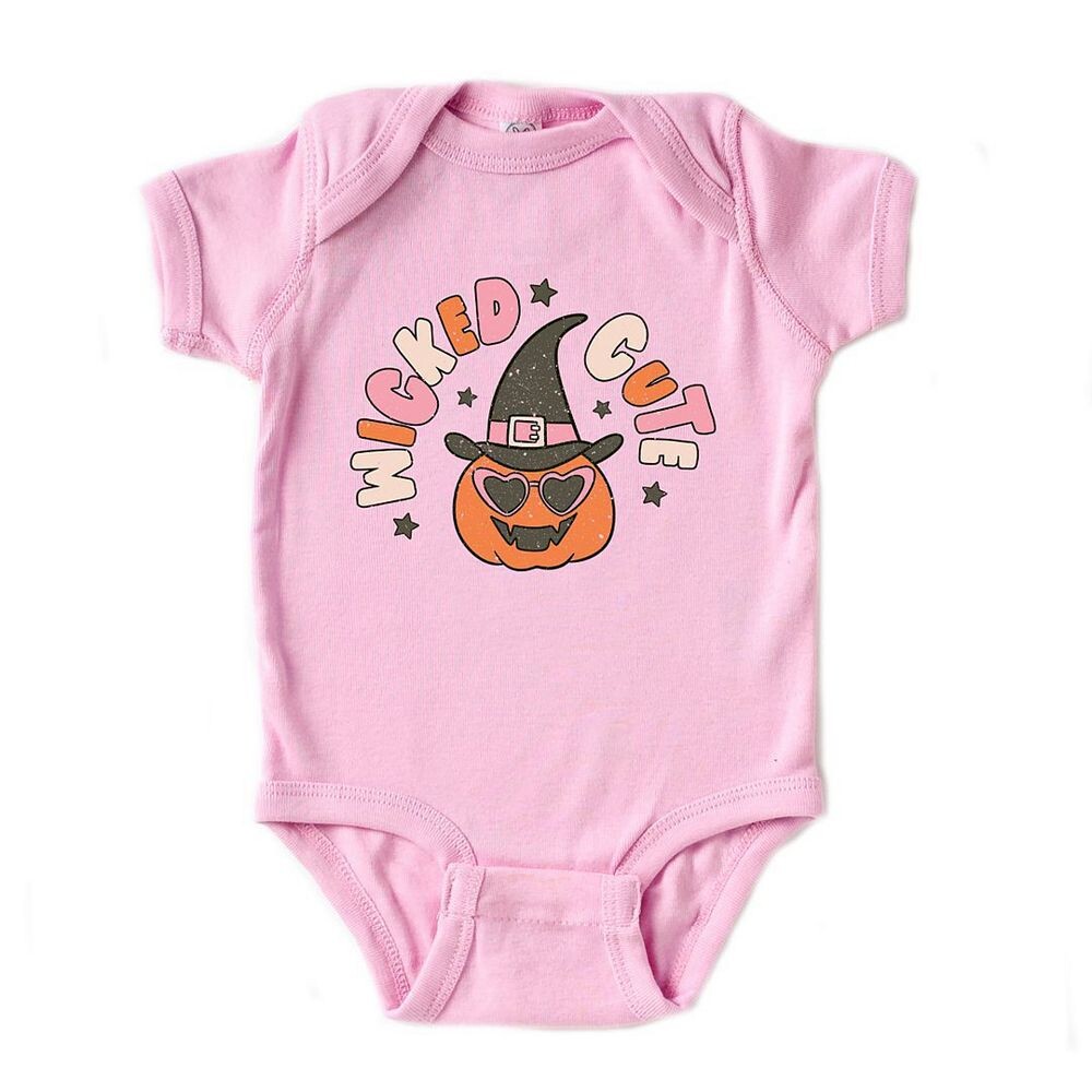 

Детское боди Wicked Cute Pumpkin The Juniper Shop, розовый