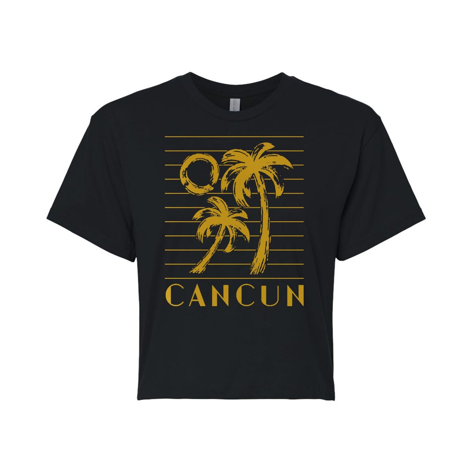 

Укороченная футболка с рисунком Cancun для юниоров Licensed Character, черный