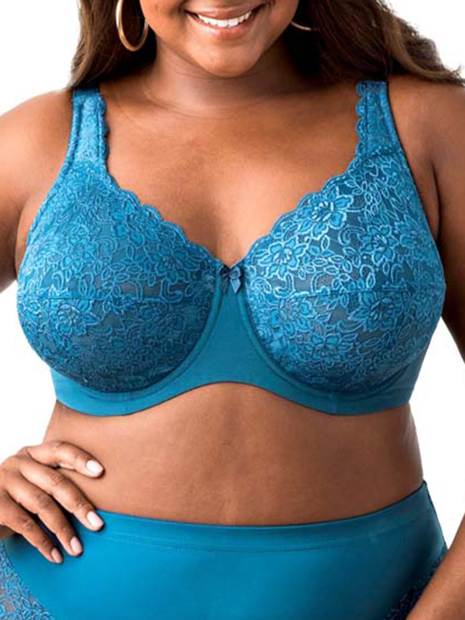 

Бюстгальтер Elila Women's Isabella Lace Full Covering, цвет teal