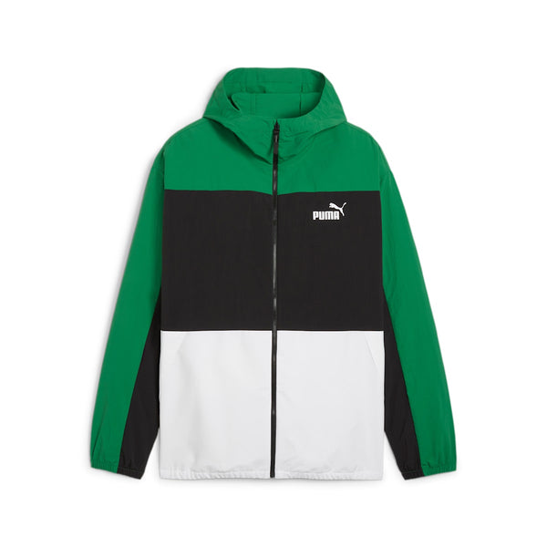 

Куртка hooded windbreaker jacket 'black green' Puma, черный