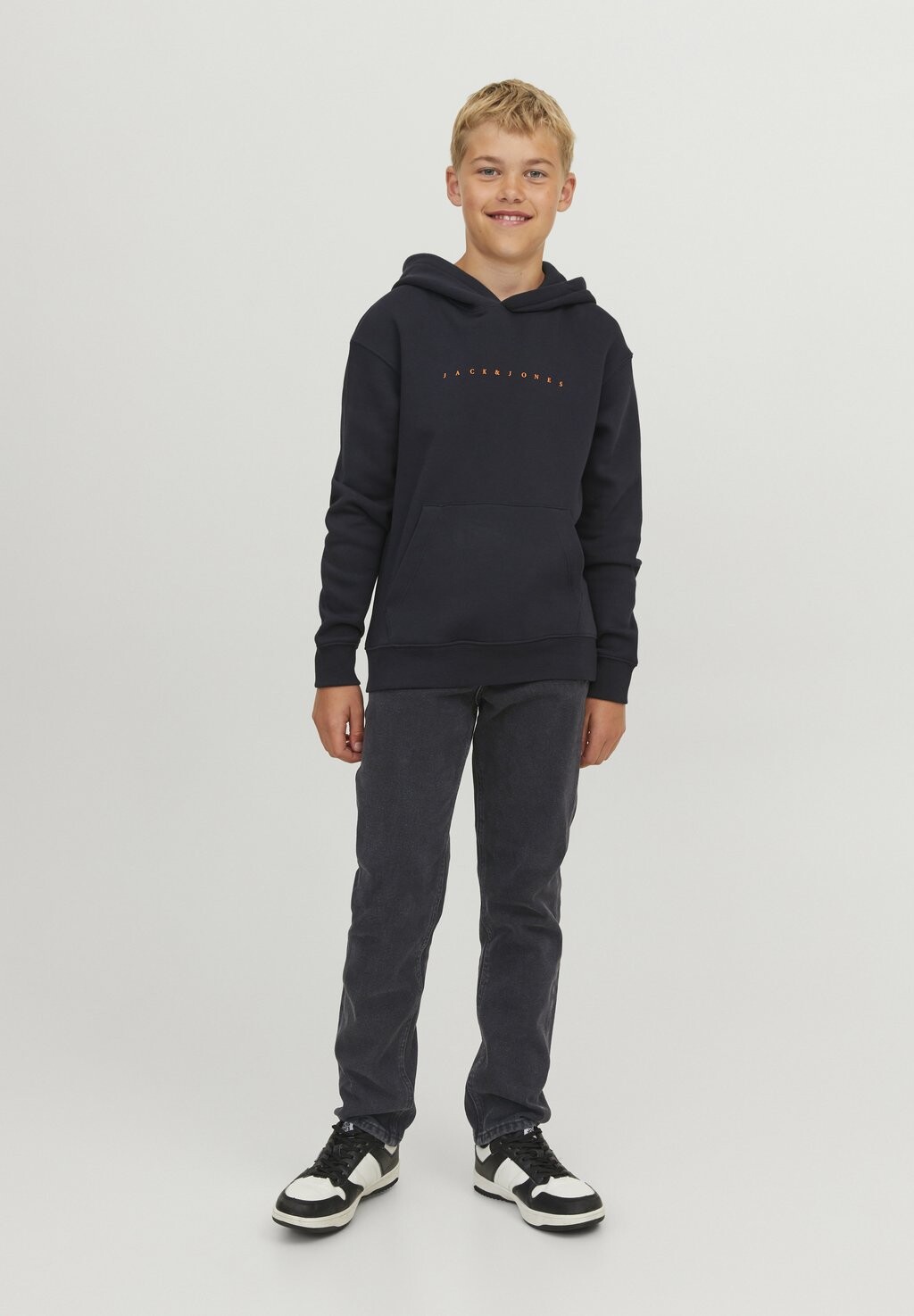 Джинсы свободного кроя JJICLARK JJORIGINAL Jack & Jones Junior, цвет black denim — фото 2