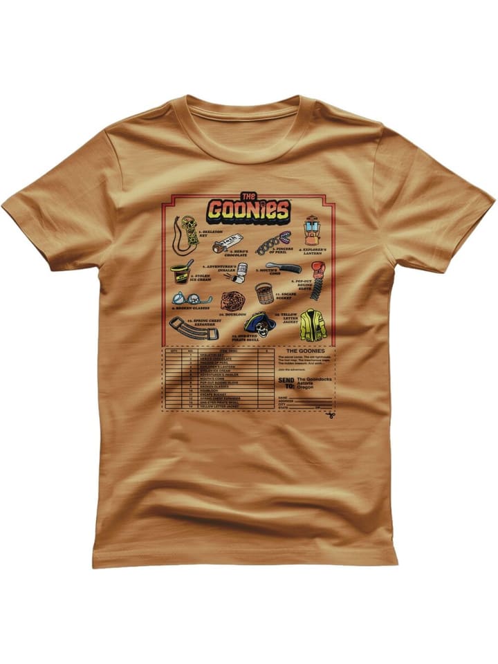 

Футболка "The Goonies Accessories Mail Order T-Shirt" золотого цвета, Золотой, Футболка "The Goonies Accessories Mail Order T-Shirt" золотого цвета