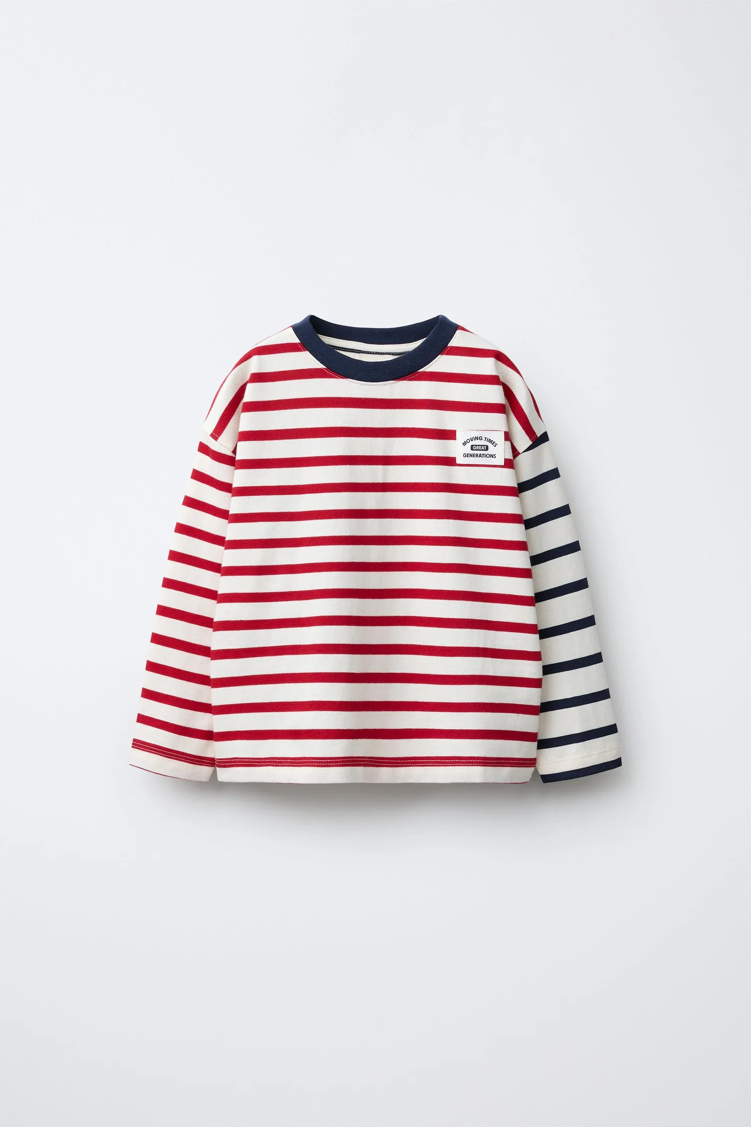 Футболка в полоску Zara, синий