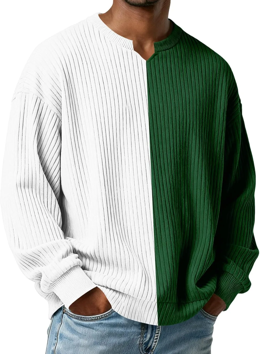 

Свитер Split Neckline с длинным рукавом