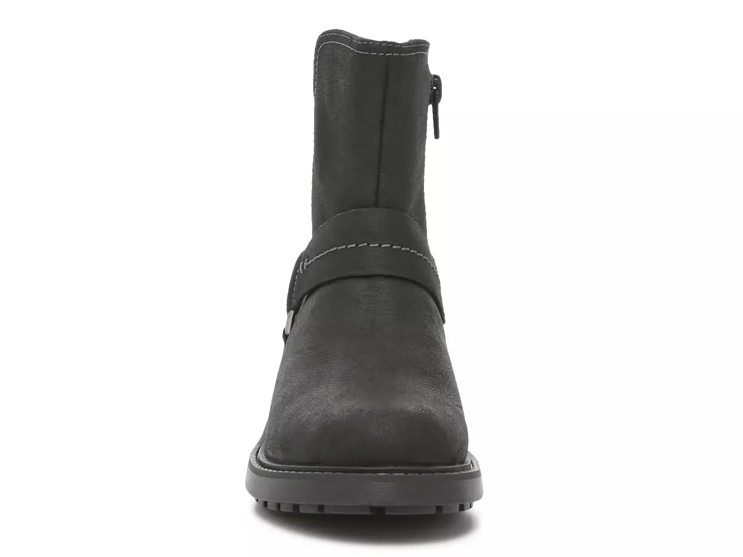 Ботильоны женские Clarks Opal Rose кожаные с пряжкой, черный — фото 2