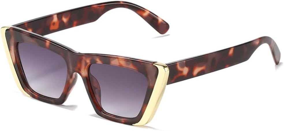 

Популярные модные солнцезащитные очки «кошачий глаз» для женщин, прозрачные градиентные очки с защитой от УФ-излучения UV400, ретро-очки для мужчин с контрастными цветами TYUVIVO, Pattern Gray