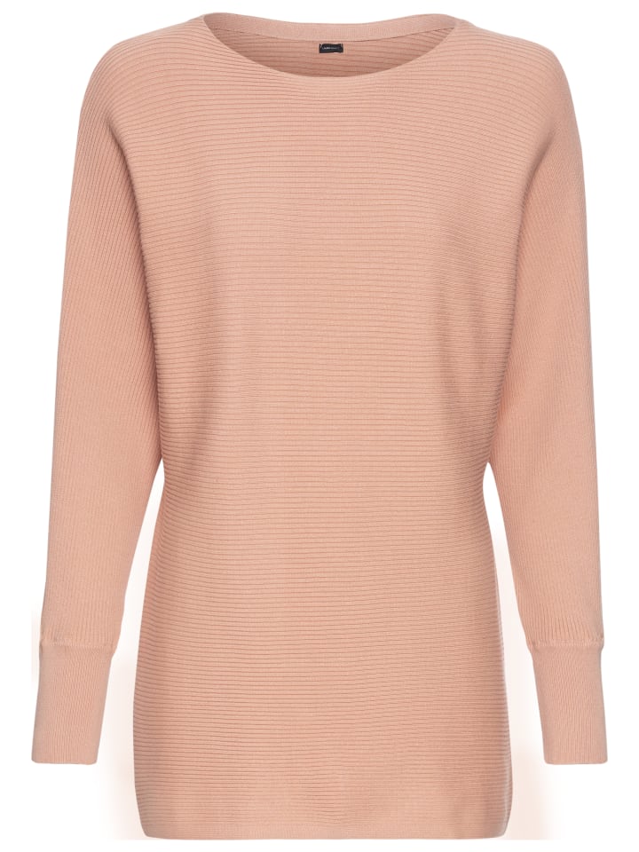 

Laura Scott Свитер с круглым вырезом, меланж цвета античной розы