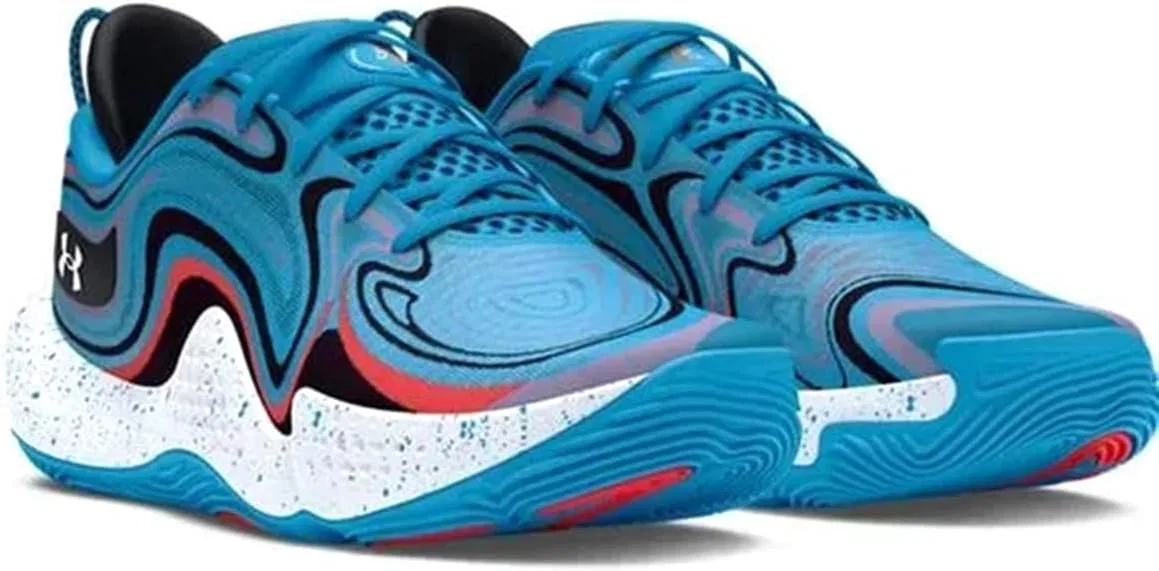 Under Armour Мужские баскетбольные кроссовки Spawn 6 мм, синие, артикул 3027259-400 — фото 2