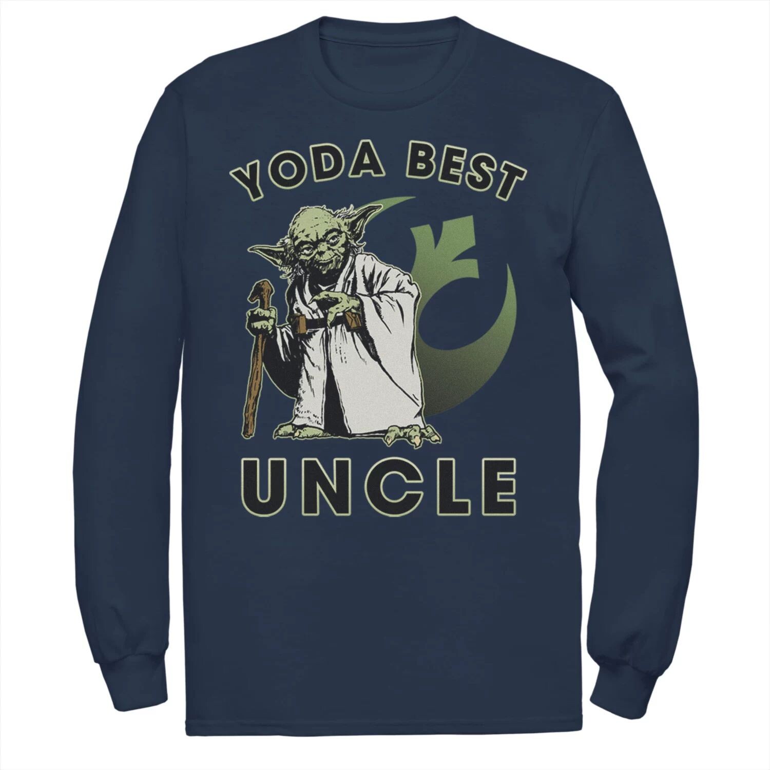 

Мужская футболка с логотипом Star Wars Yoda Best Uncle Rebel