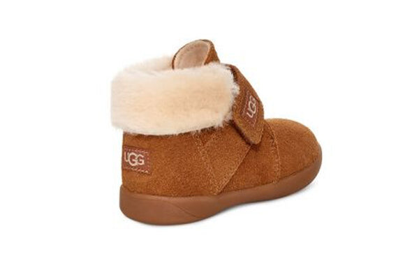 Зимние сапоги nolen turn меховые короткие сапоги коричневые Ugg, коричневый — фото 3