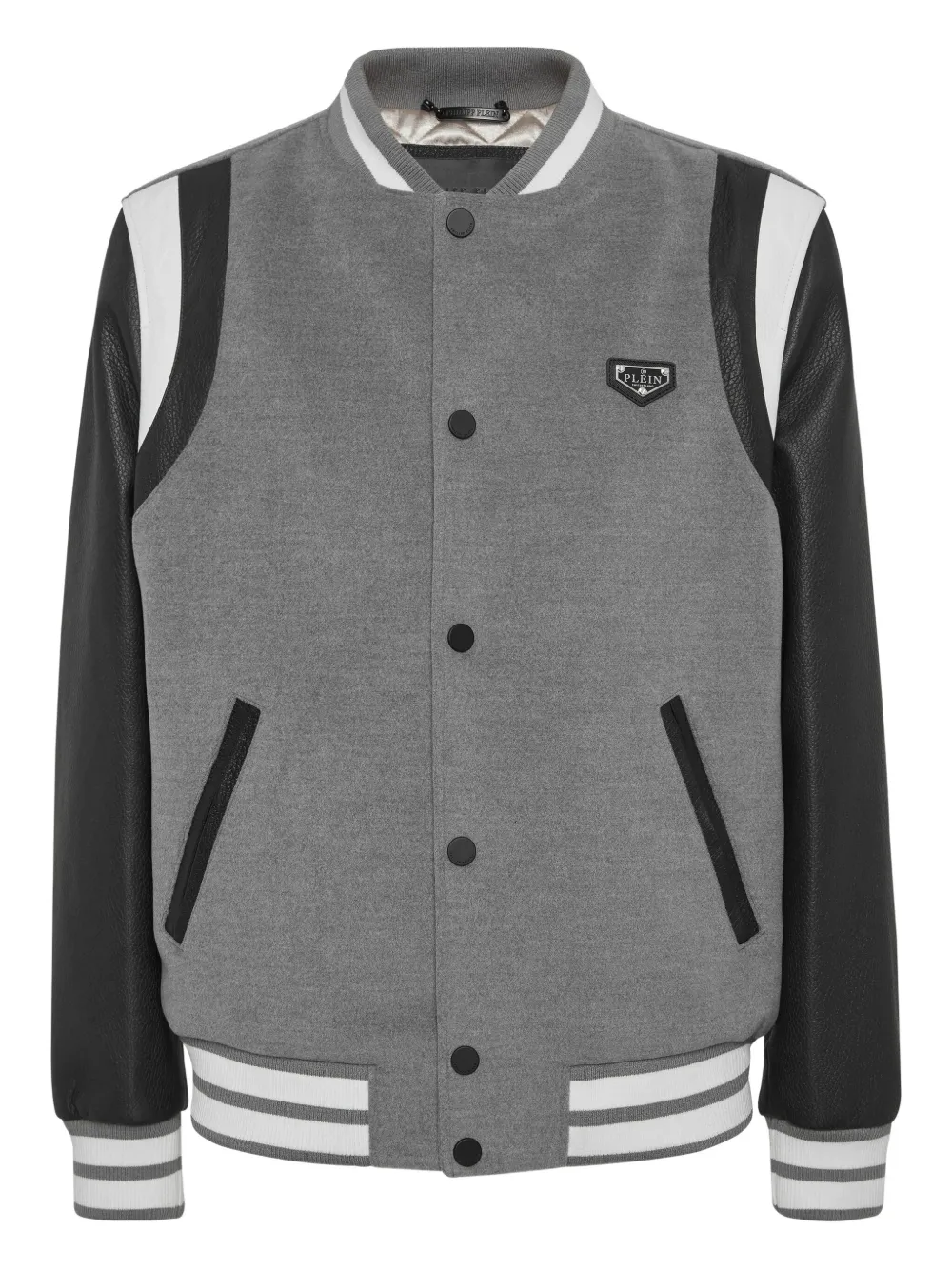 

Бомбер со вставками Philipp Plein, серый