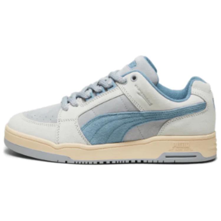 

Слипстрим низкие скейтерские кроссовки мужские бело-синие PUMA