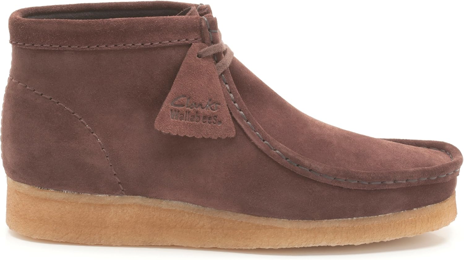 Мужские кожаные мокасины на шнуровке, разные Clarks, Chestnut Suede — фото 2