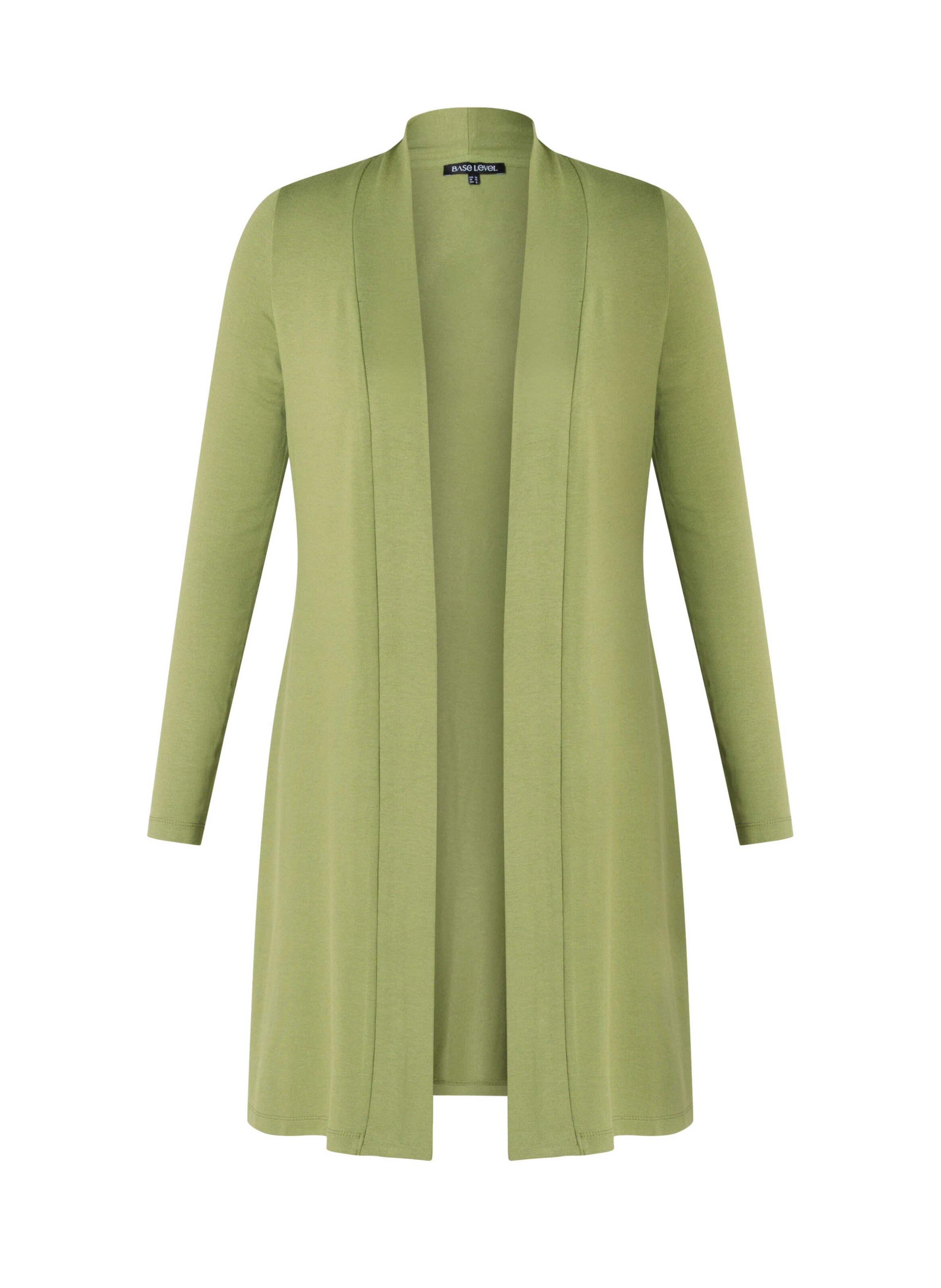 

BASE LEVEL CURVY Кардиган из трикотажа в зеленом цвете