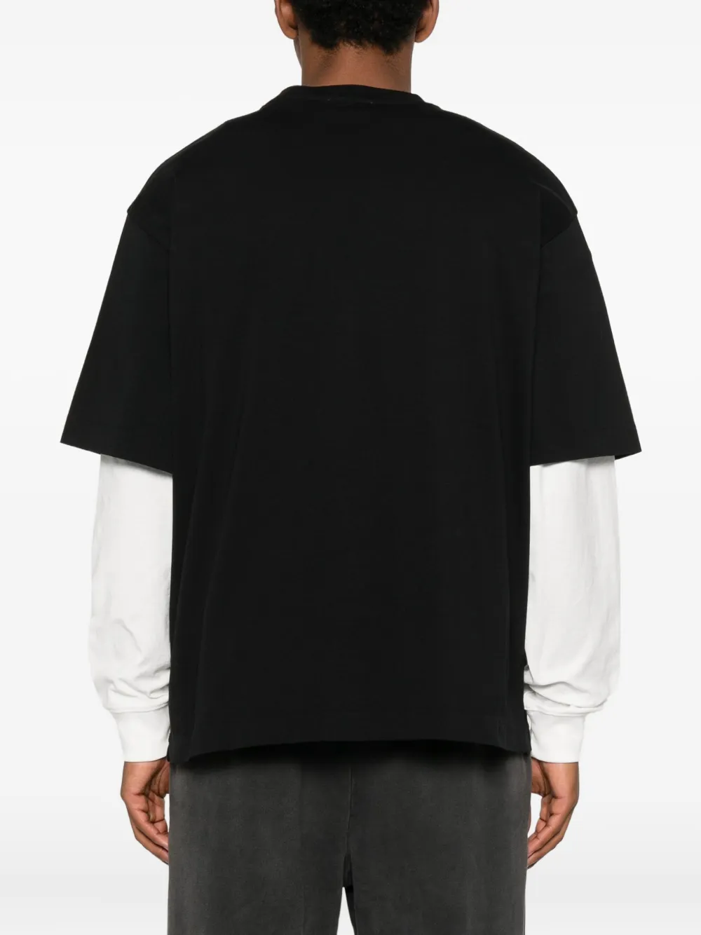 Сделано на Земле, придумано в самолете футболка OFF-WHITE, черный — фото 3