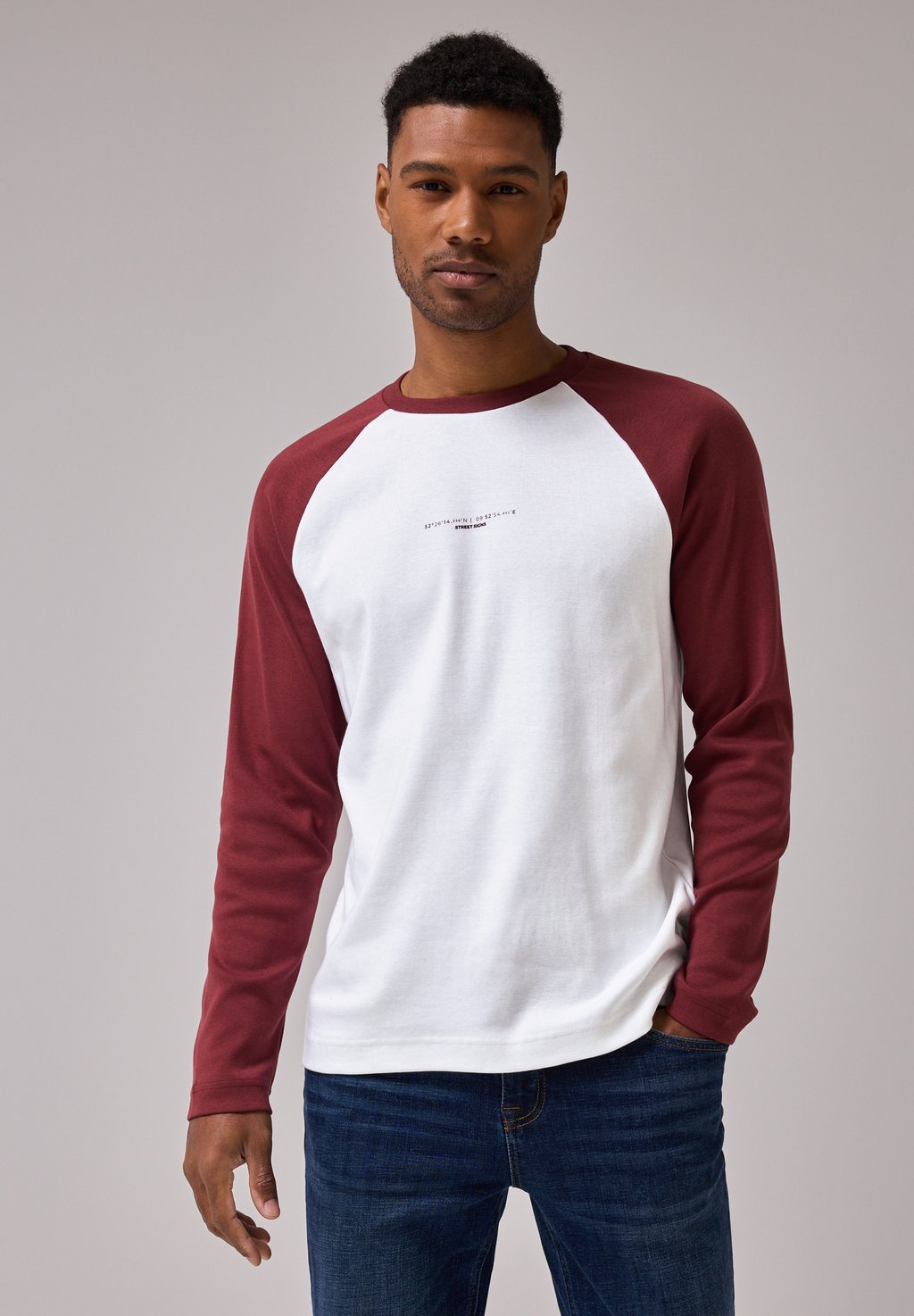 

Топ с длинными рукавами RAGLAN Street One MEN, белый