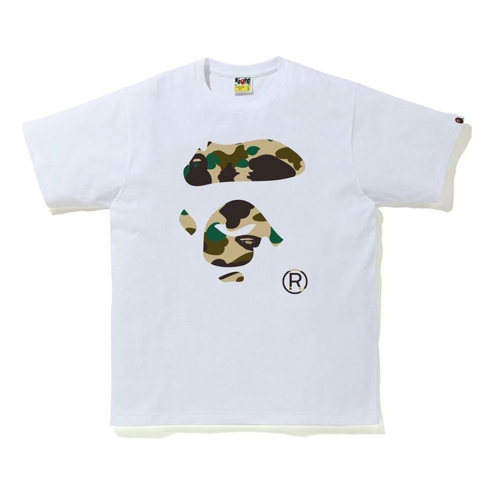 

Футболка A Bathing Ape 1st Camo Ape Face 'White Yellow'