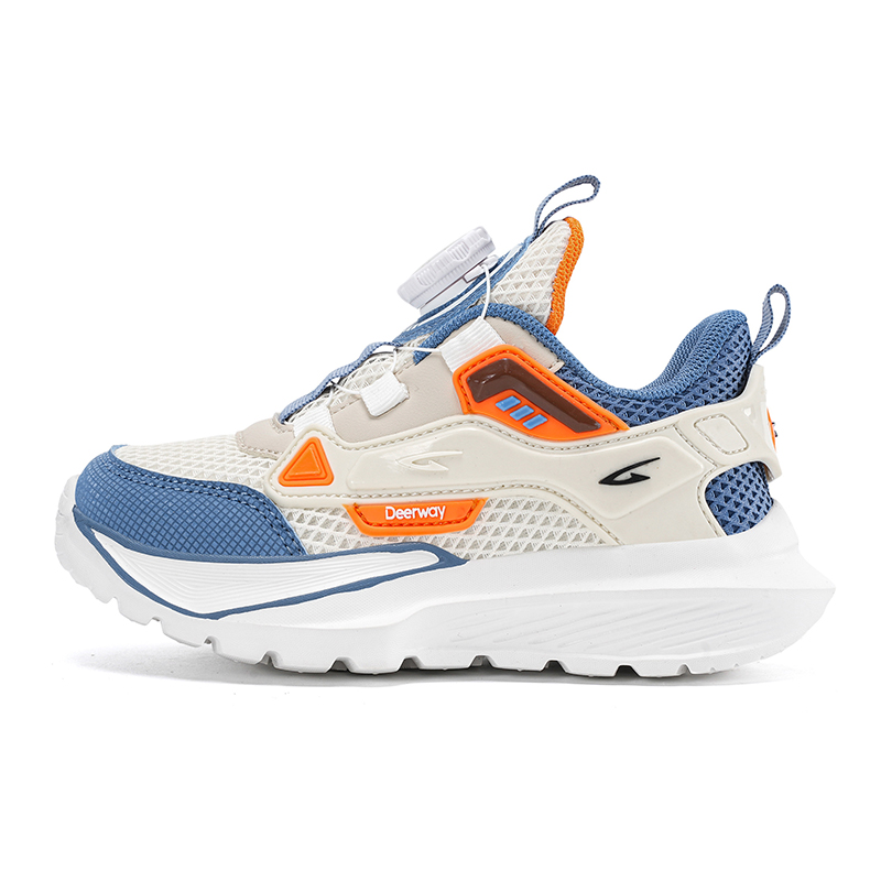 

Кроссовки для бега с противоскользящей амортизацией, износостойкие, дышащие, детские DEERWAY, оранжевый