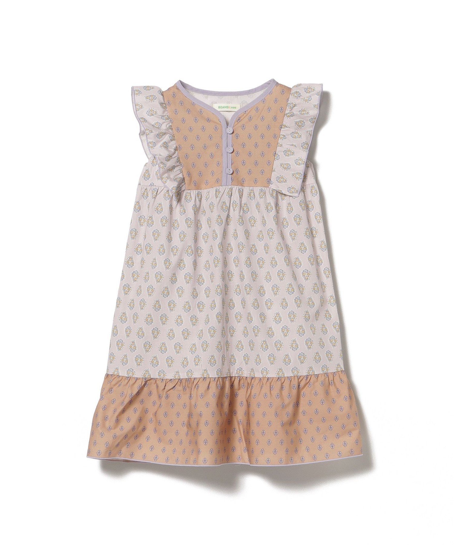 Платье с этническим принтом, весна-лето 2025 (90-150 см) BEAMS mini, PINK