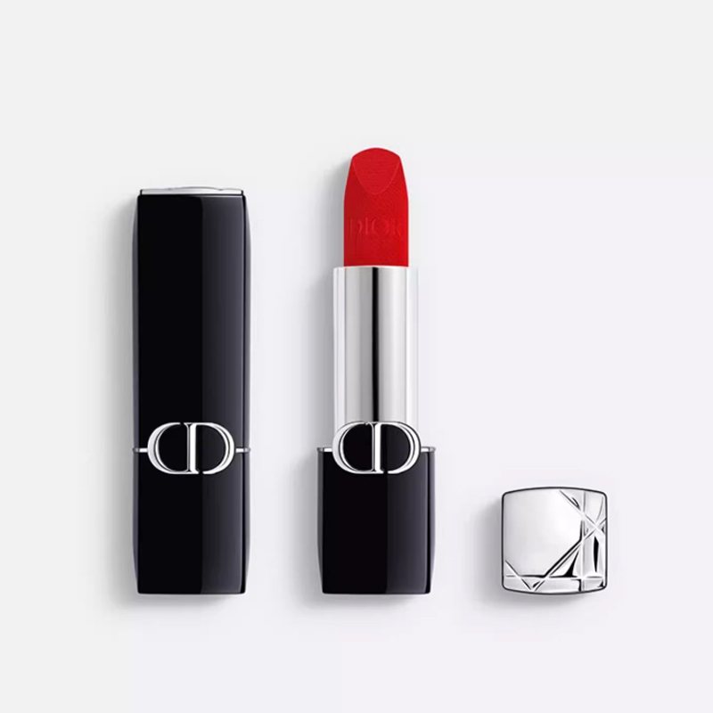 DIOR Набор помады Lock Red в коробке для макияжа легко растушевывается, тон 15г+3,5г — фото 4