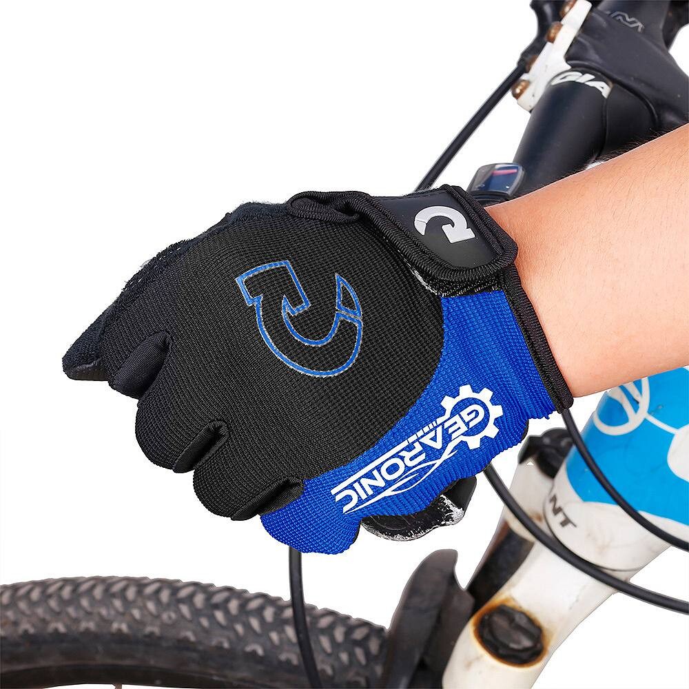 

F Design Велосипедные противоударные спортивные короткие перчатки с наполнителем из пеноматериала F.C Design, синий
