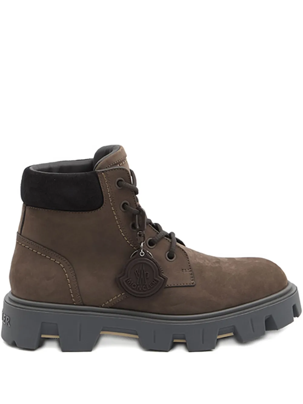 

Ботинки Peak City lace-up hiking boots MONCLER, коричневый