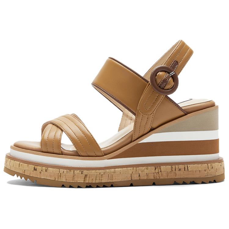 NINE WEST Женские сандалии с одной застежкой коричневые, цвет Brown