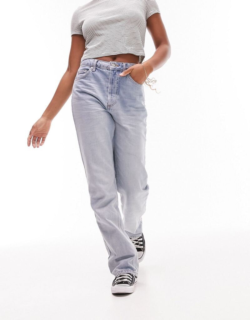 

Белые прямые джинсы Topshop Hourglass Kort