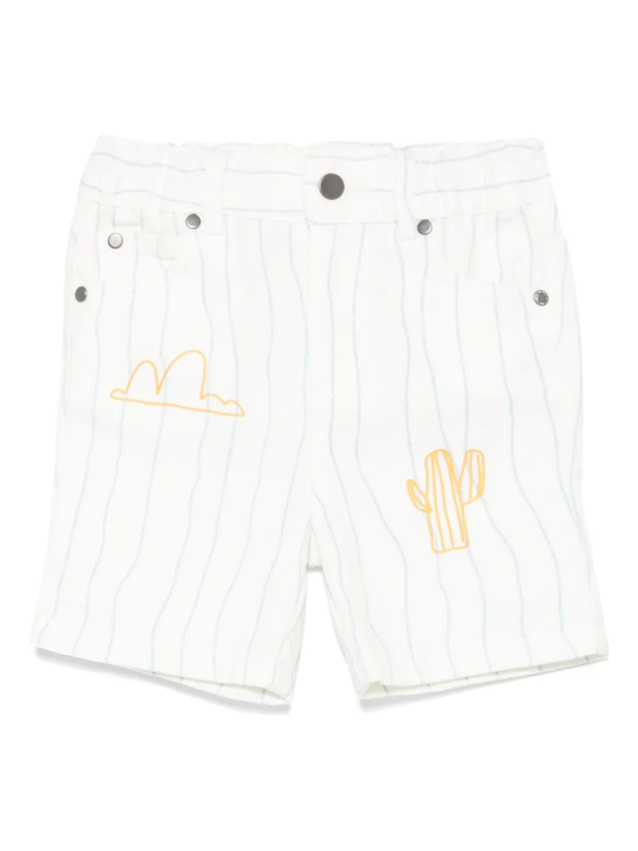 

Stella McCartney Kids шорты в полоску, белый