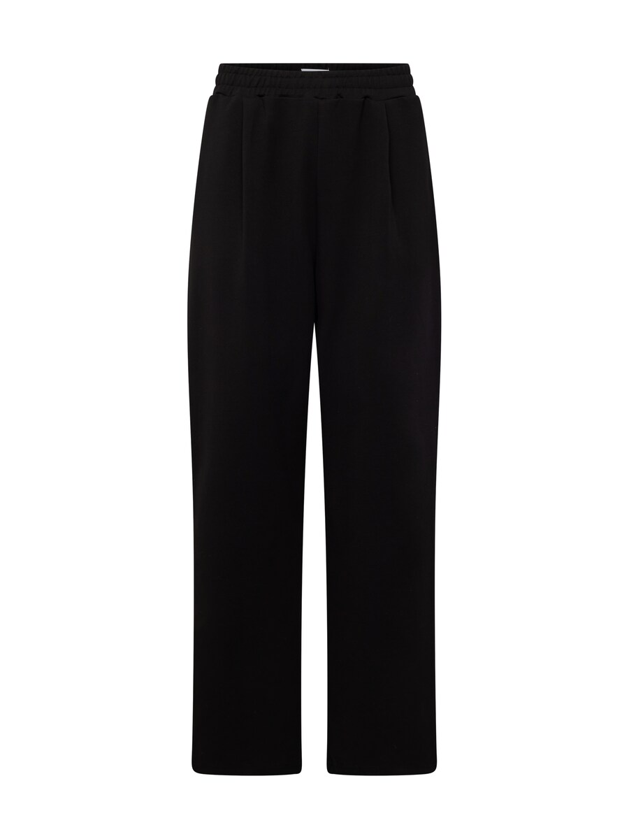 

Тканевые брюки TOPMAN Wide leg Pleat-Front Pants, черный