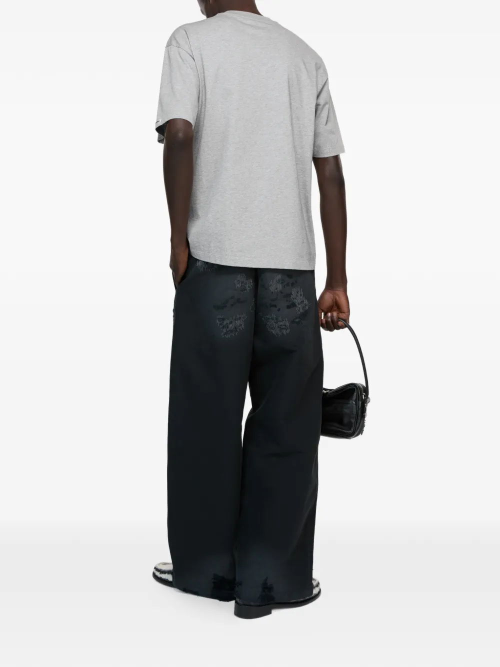 

Футболка с короткими рукавами Acne Studios, серый