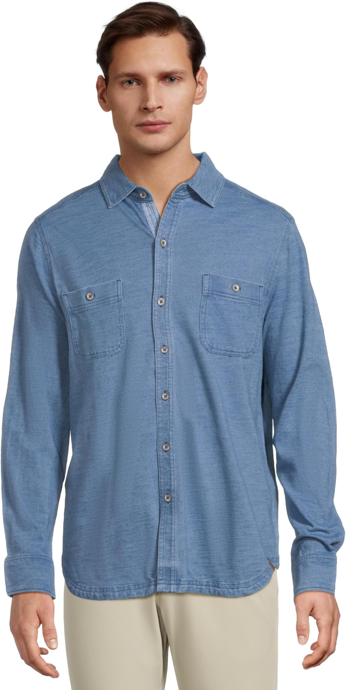 

Рубашка Tommy Bahama Indigo Harbor Shirt Long Sleeve, цвет Faded Indigo