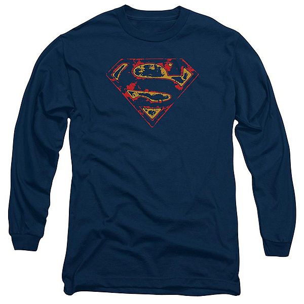 

Футболка с длинным рукавом Superman super distressed Licensed Character