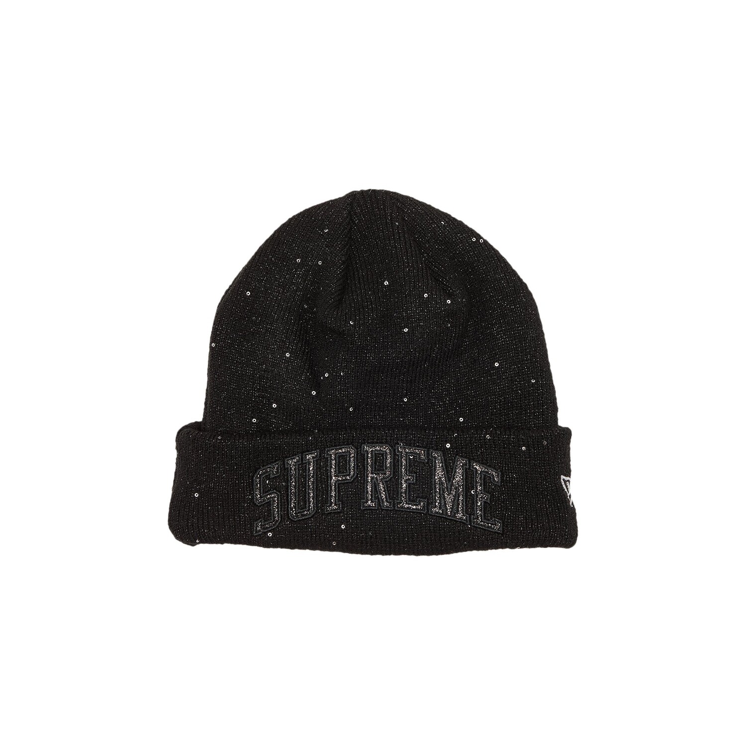 

Шапка-бини Supreme x New Era Metallic Arc, цвет Черный