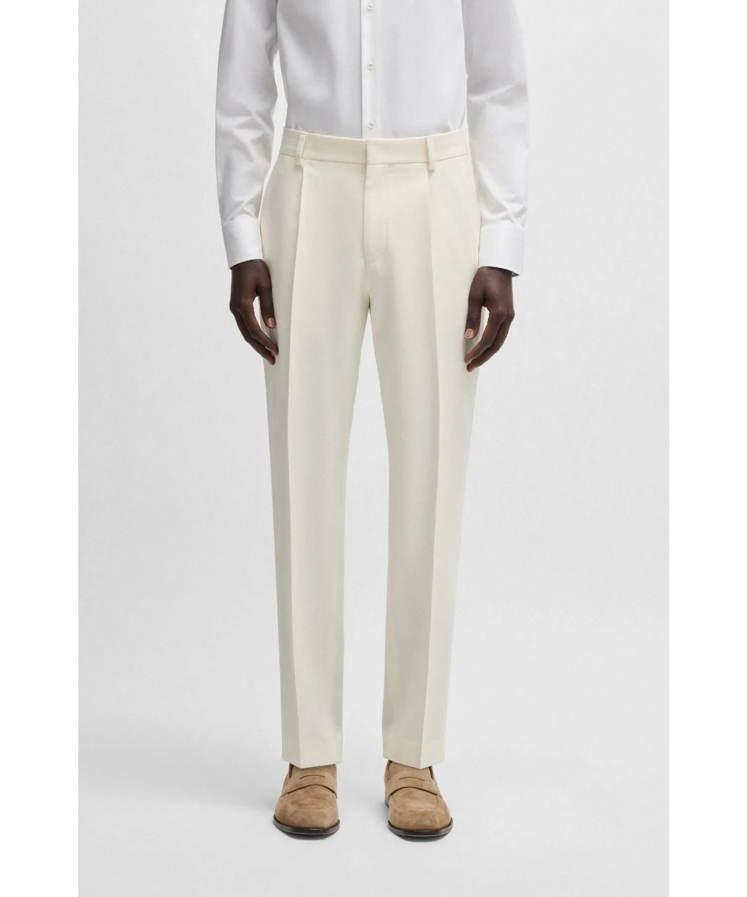 Мужские брюки BOSS Relaxed Fit Stretch Twill
