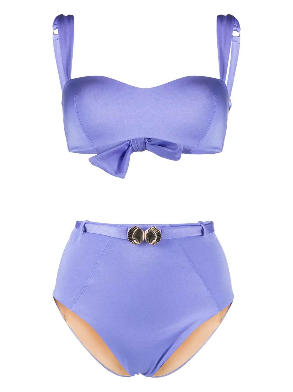

Бикини с топом бандо Noire Swimwear, синий
