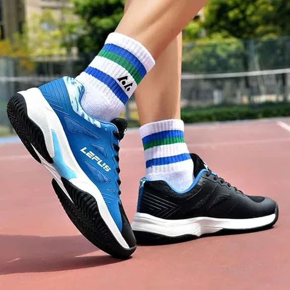 Унисекс кроссовки для бадминтона и спорта, Blue/Black — фото 4