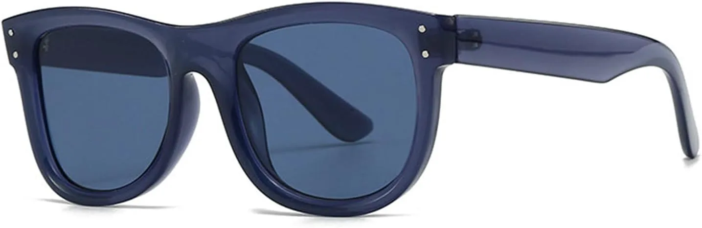 

Солнцезащитные очки Willochra в стиле ретро, ​​квадратные, женские, дизайнерские, градиентные, UV400, мужские, модные, с заклепками, в стиле панк, F27, Blue