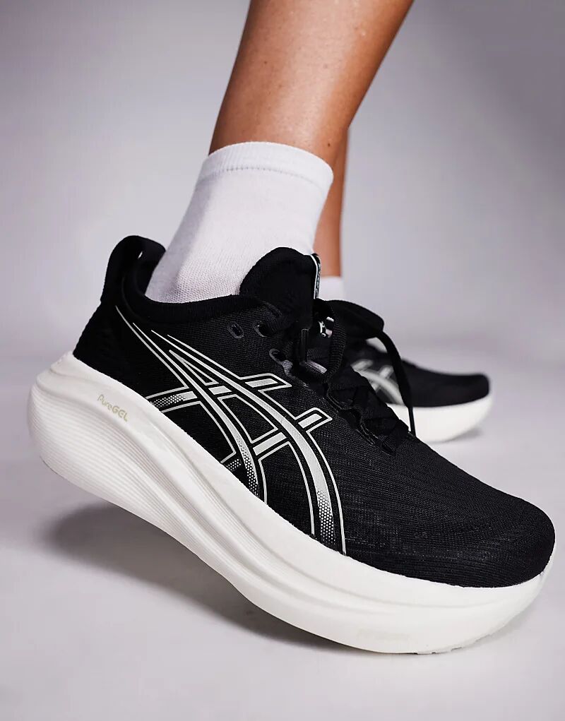 Кроссовки для бега Asics Gel-Nimbus 27 черного цвета — фото 4