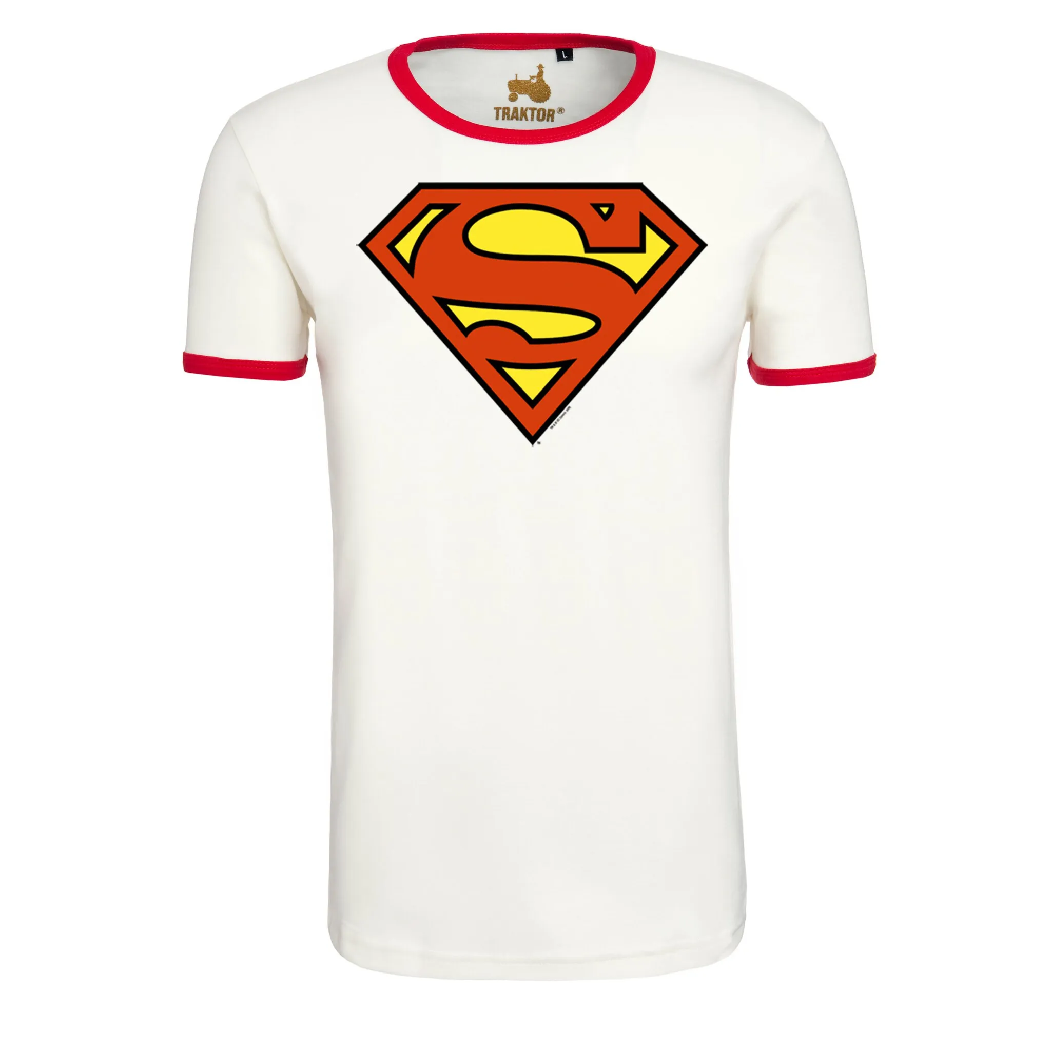 

Футболка LOGOSHIRT "Superman Logo" с модным принтом супергероя, красный