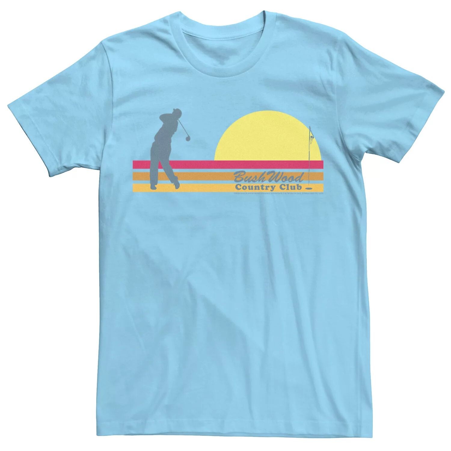

Мужская футболка в полоску в стиле ретро Caddyshack Bushwood Country Club Licensed Character
